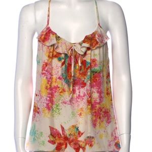 Silk Floral Print Blouse